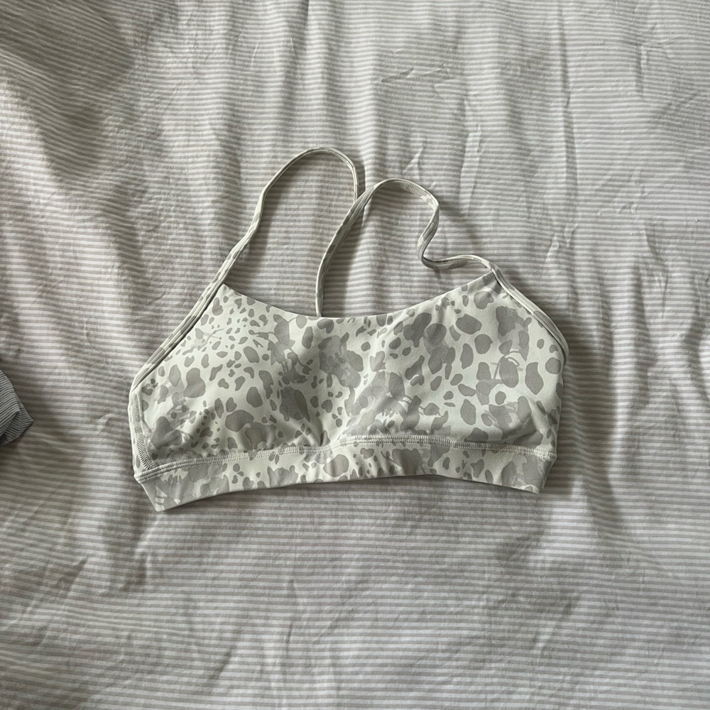 Lululemon Athletica Gray Leopard Sports Bra